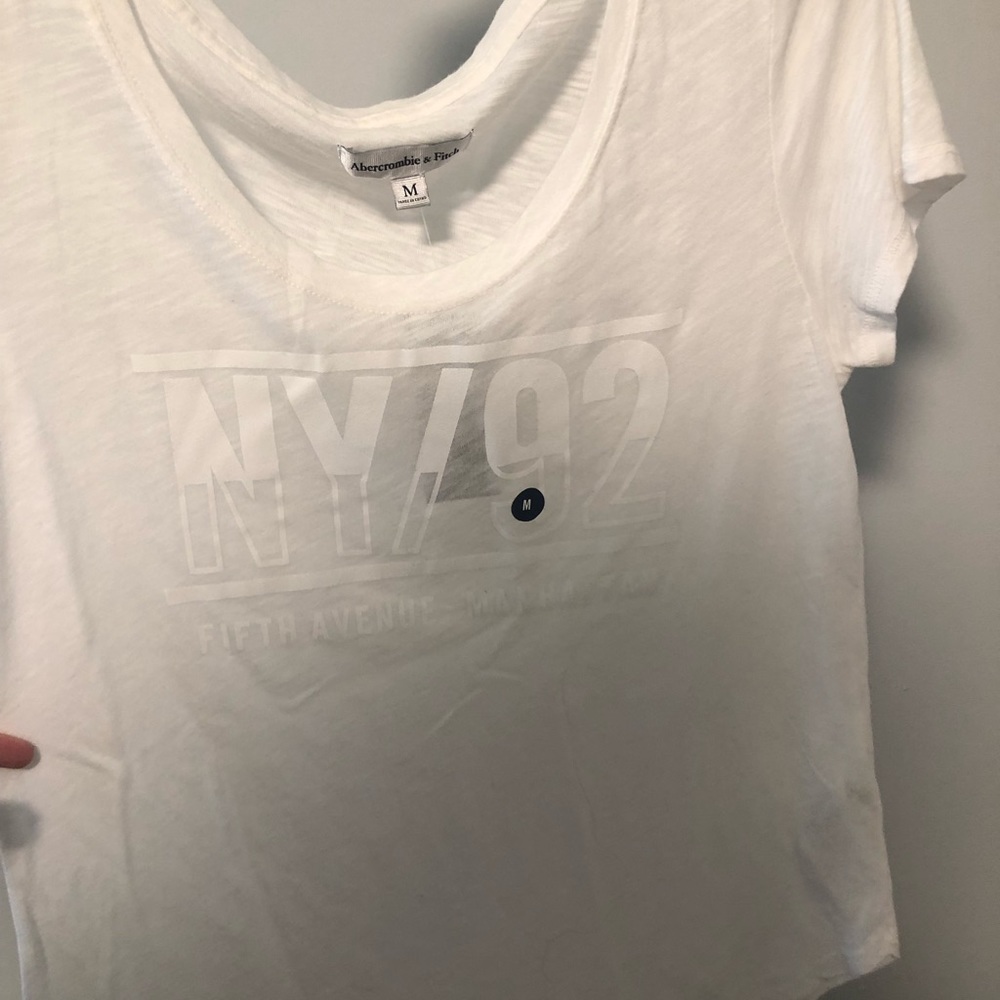 Abercrombie white t shirt